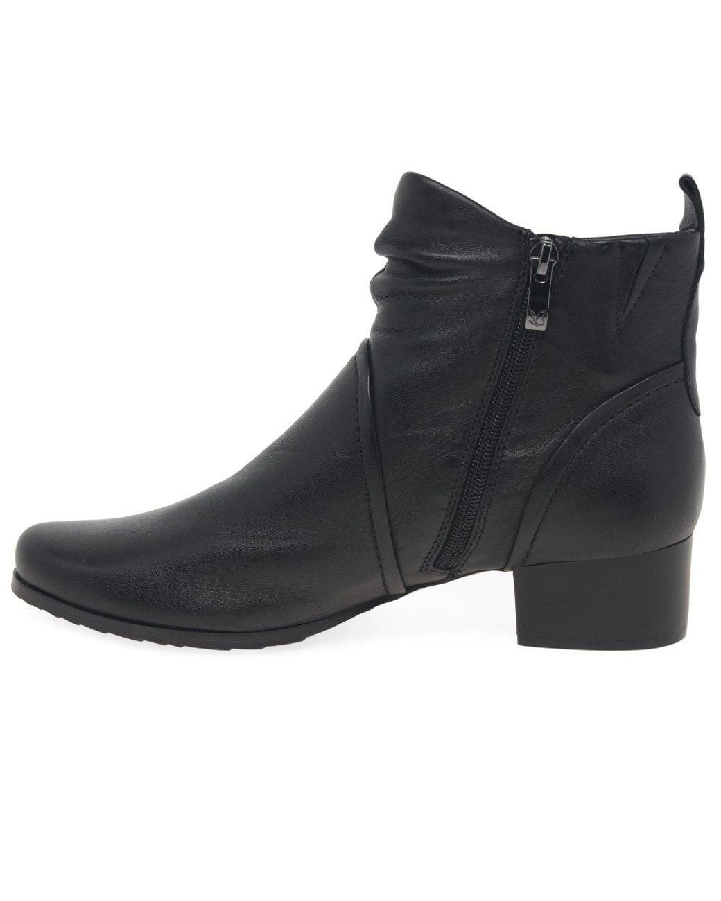 Caprice Black Fearne Ankle Boots
