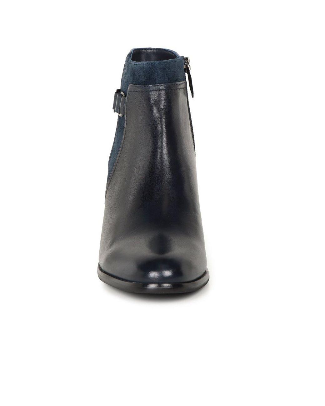 Regarde Le Ciel Blue Sonia 148 Ankle Boots Lea/Suede