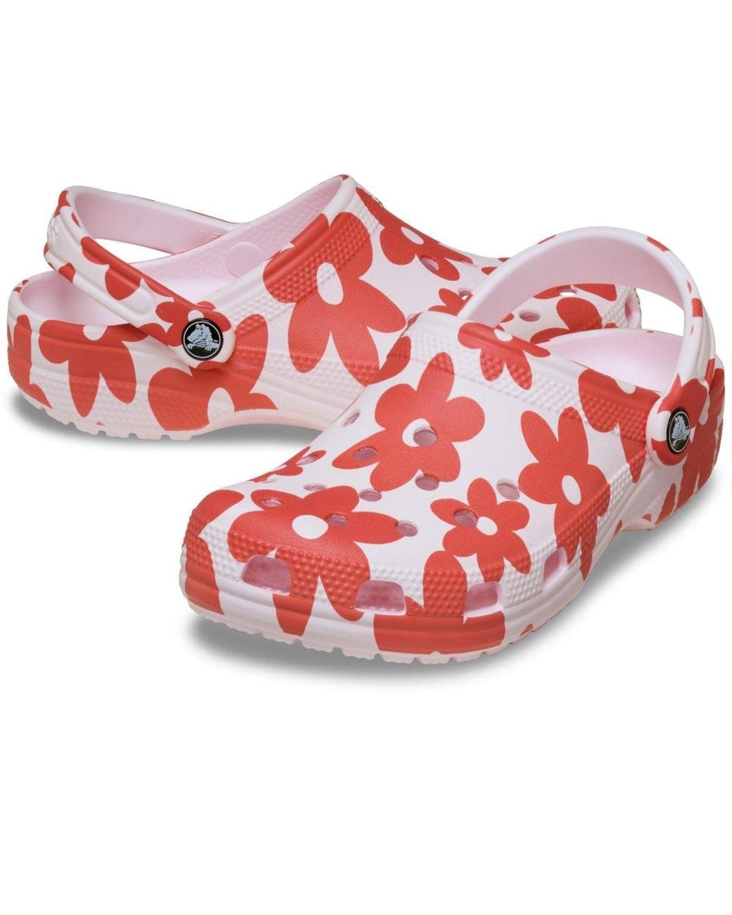 CROCSTM Red Classic Pop Petals Clogs