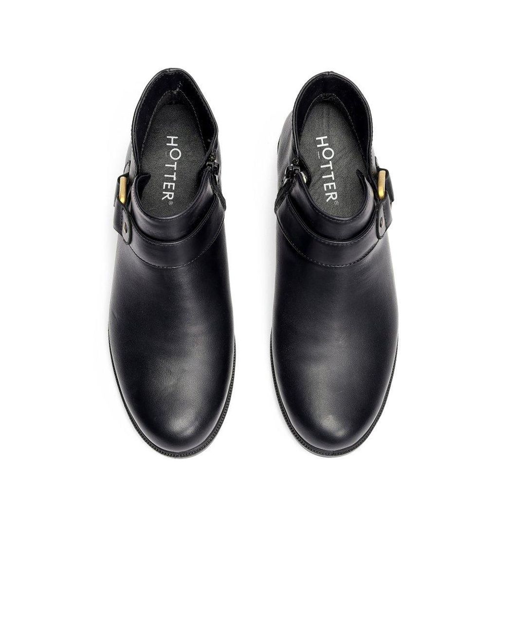 Hotter Black Linton Ankle Boots