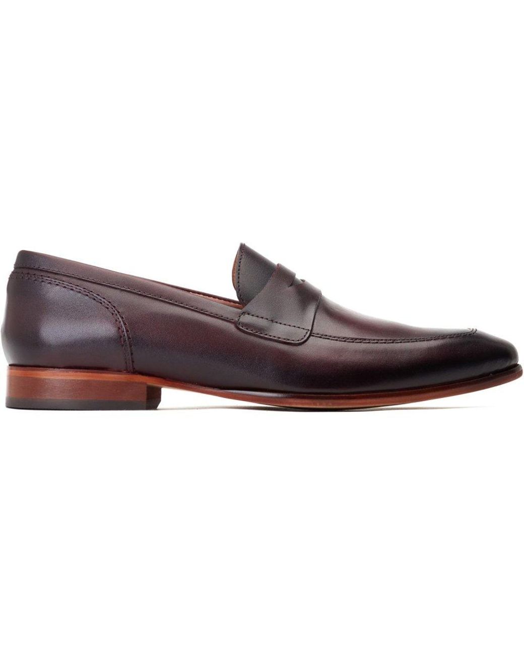 Base London Purple Bruno Penny Loafer for men