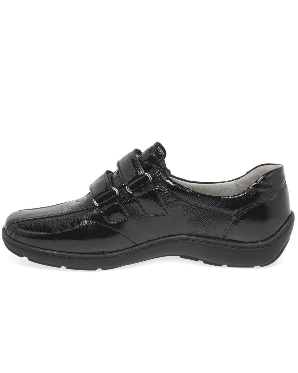 Waldläufer Black Stone Rip Tape Fastening Shoes