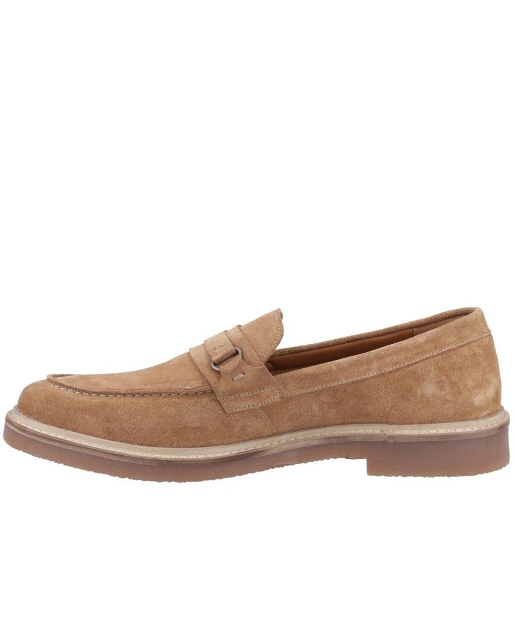 Hush Puppies Brown Gryffin Loafers for men