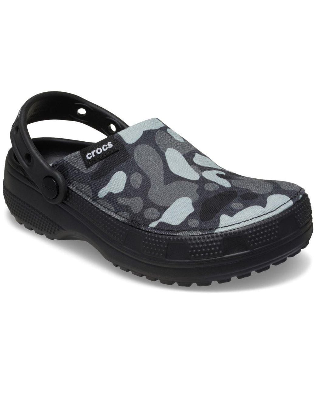 CROCSTM Black Classic Crafted Camo Clogs for men