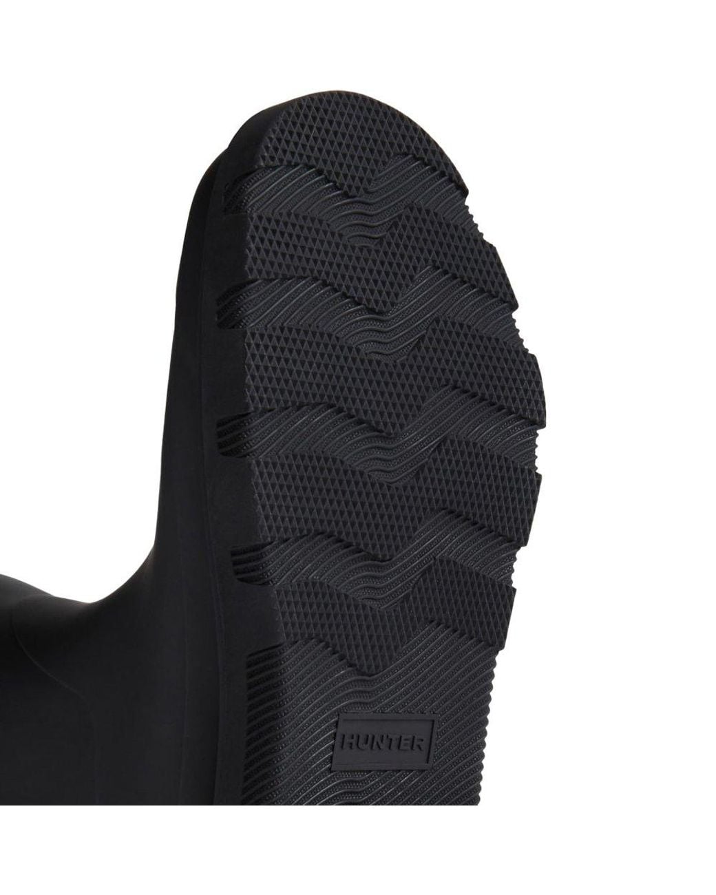 Hunter Black Downpour Tall Wellingtons