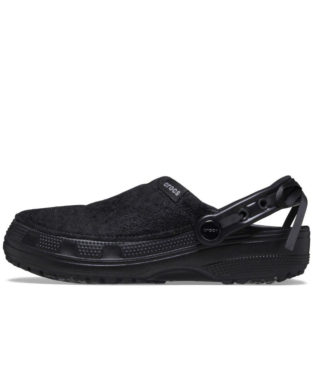 CROCSTM Black Crafted Lace Clogs