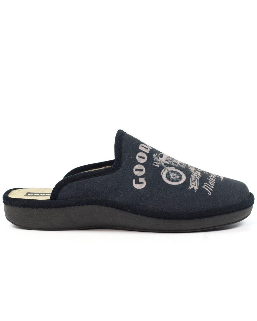 Goodyear Blue Huxley Mule Slippers for men