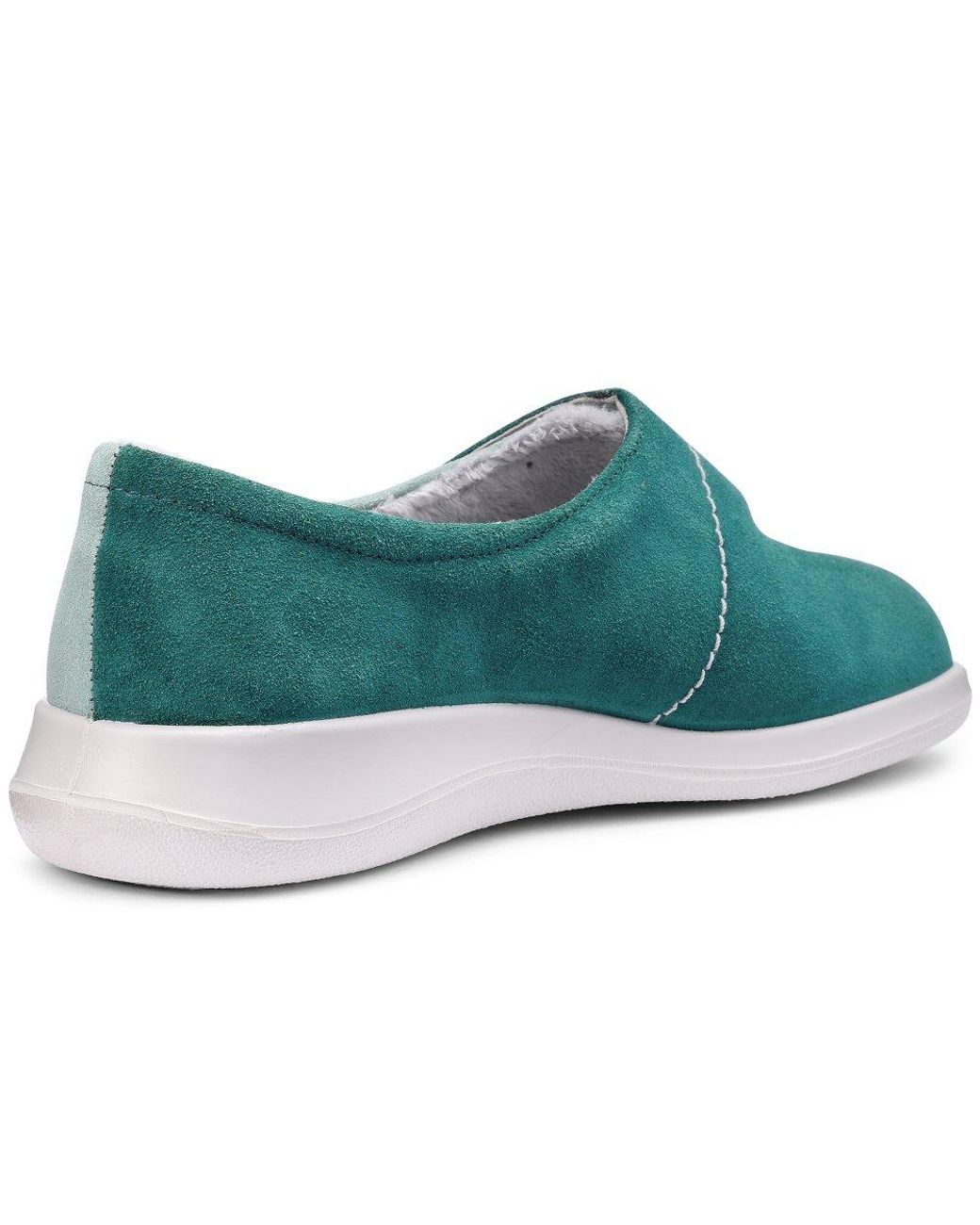 Hotter Blue Wrap Slippers
