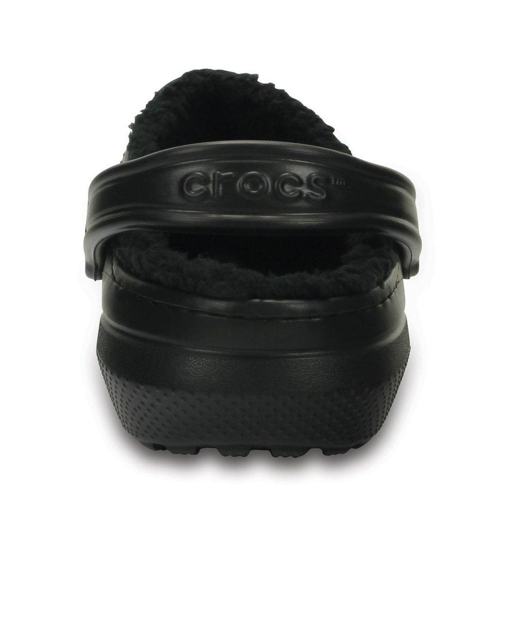 CROCSTM Black Classic Lined Clogs for men