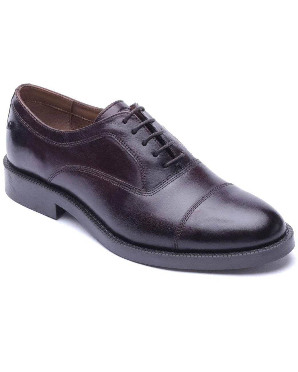 Base London Blue Roma Toe Cap Shoes for men