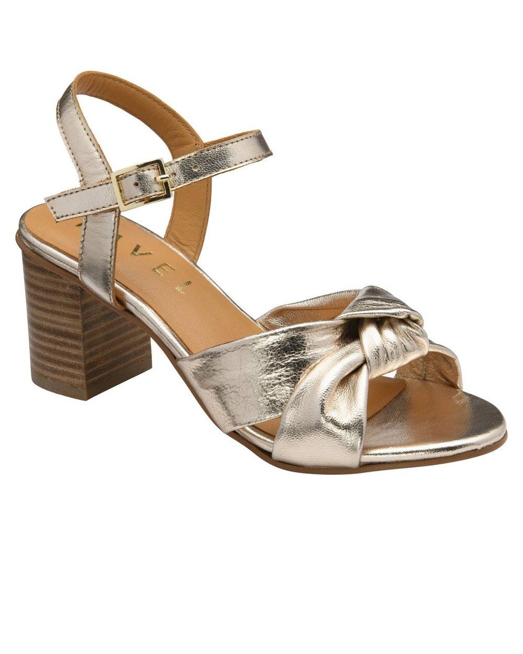 Ravel Metallic Balne Heeled Sandals