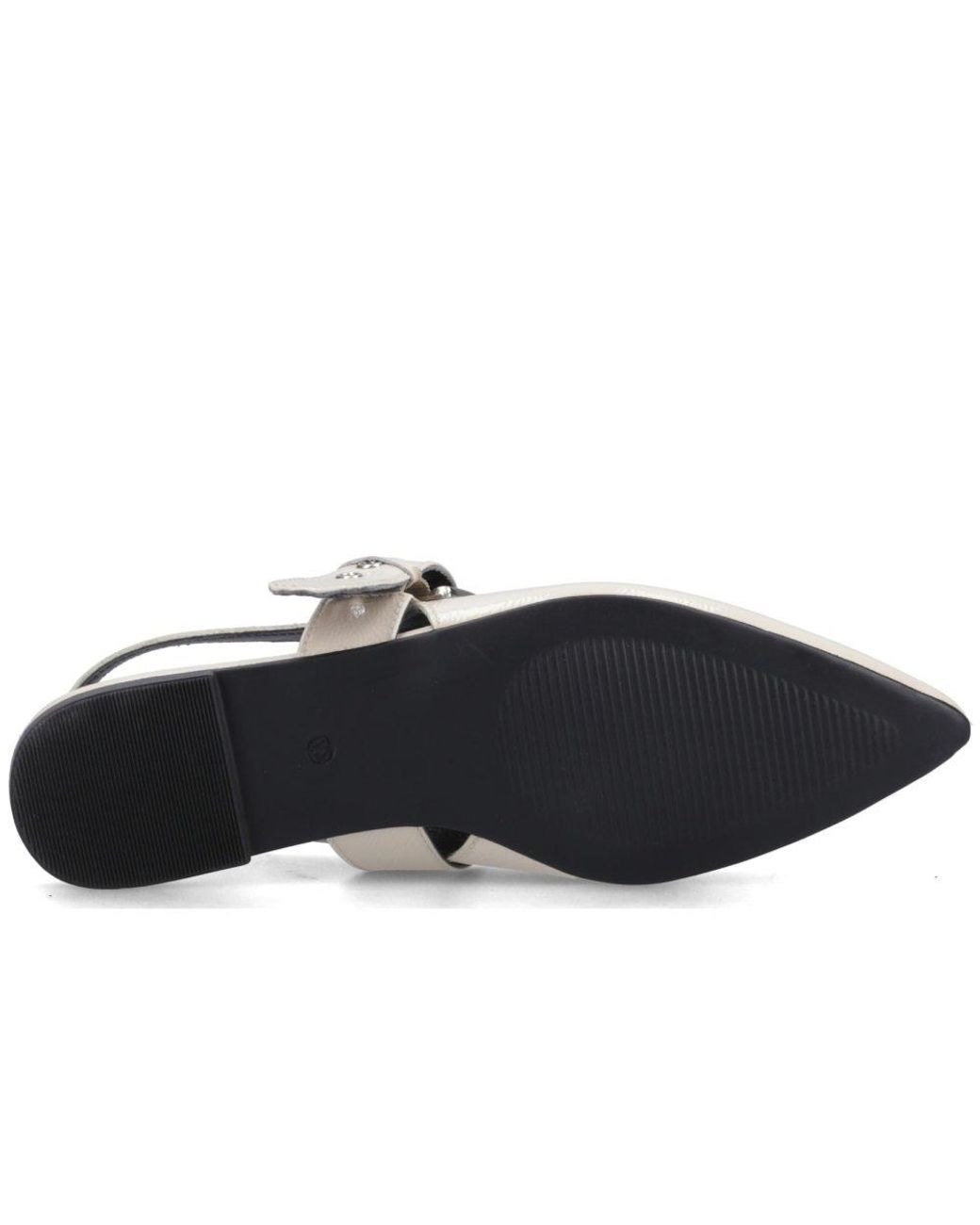 Hush Puppies White Diya Buckle Mary Jane Shoes