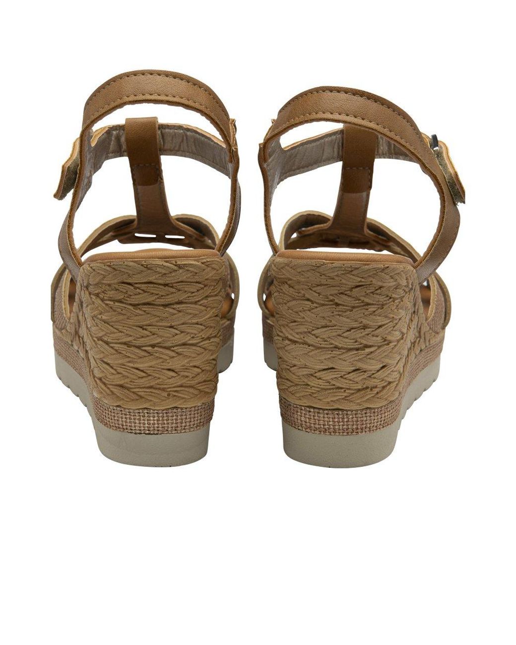 Lotus Metallic Cavallo Wedge Sandals