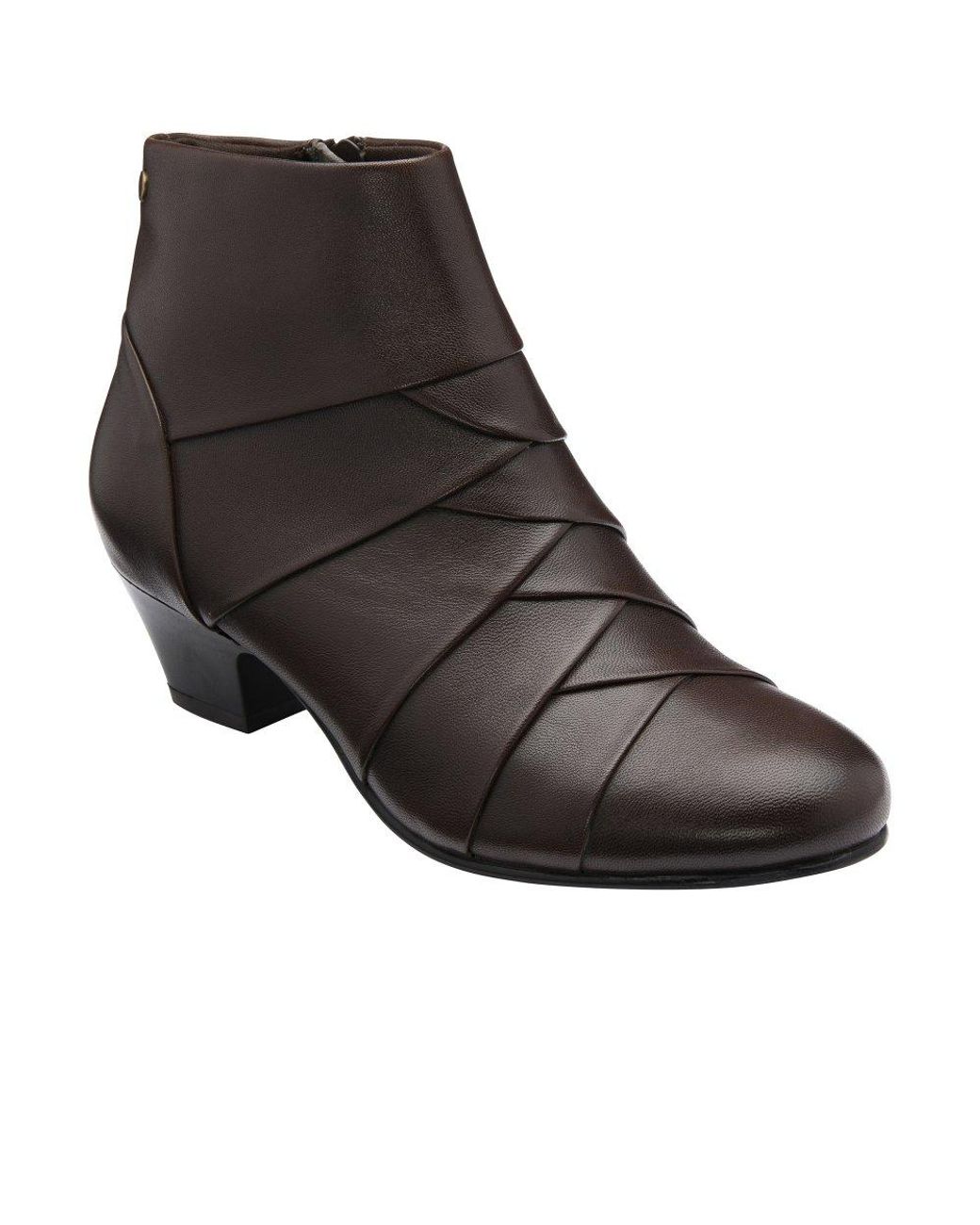Lotus Black Tara Ankle Boots