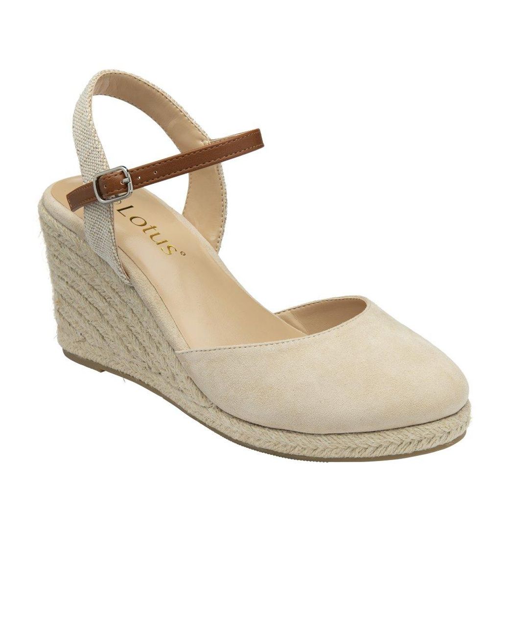 Lotus Metallic Mariah Espadrille Wedges