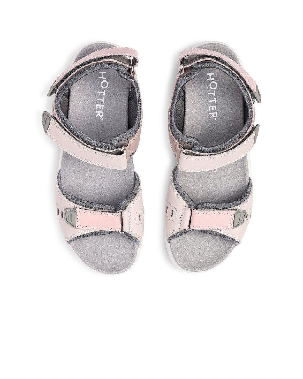 Hotter White Walk Ii Sandals