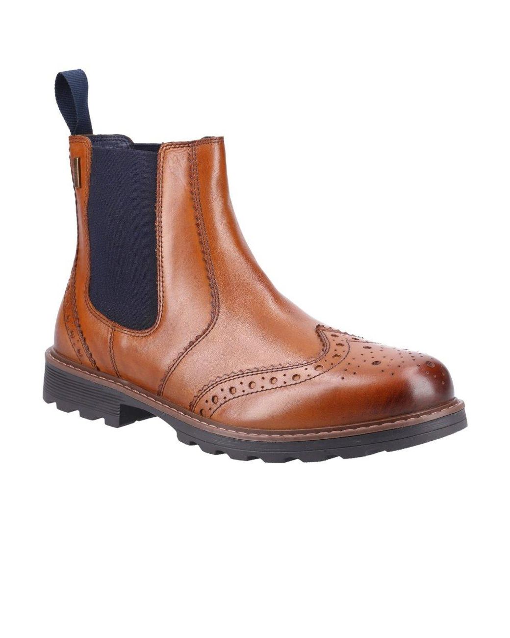Cotswold Brown Ford Chelsea Boots for men