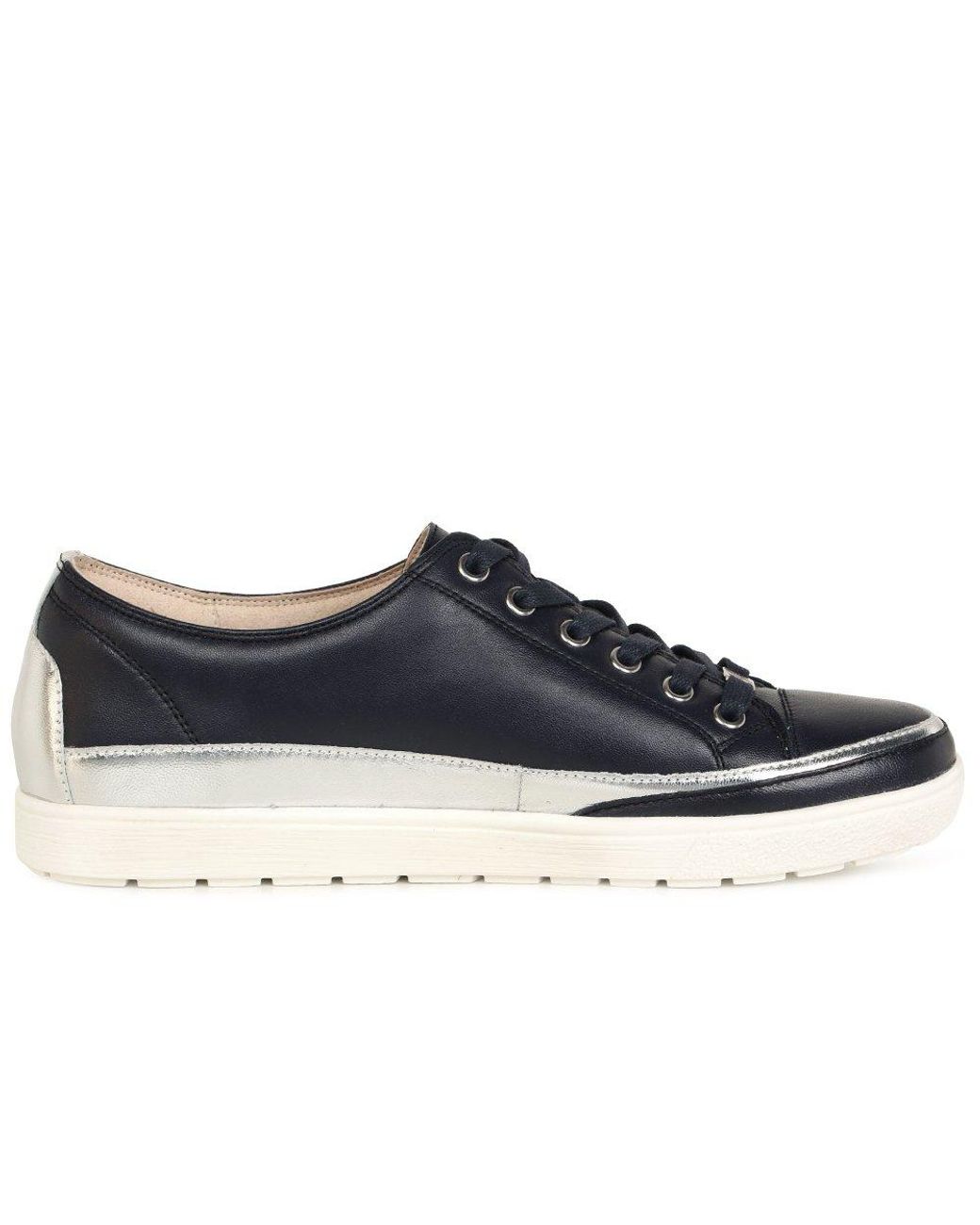 Caprice White Star Casual Lace Up Trainers