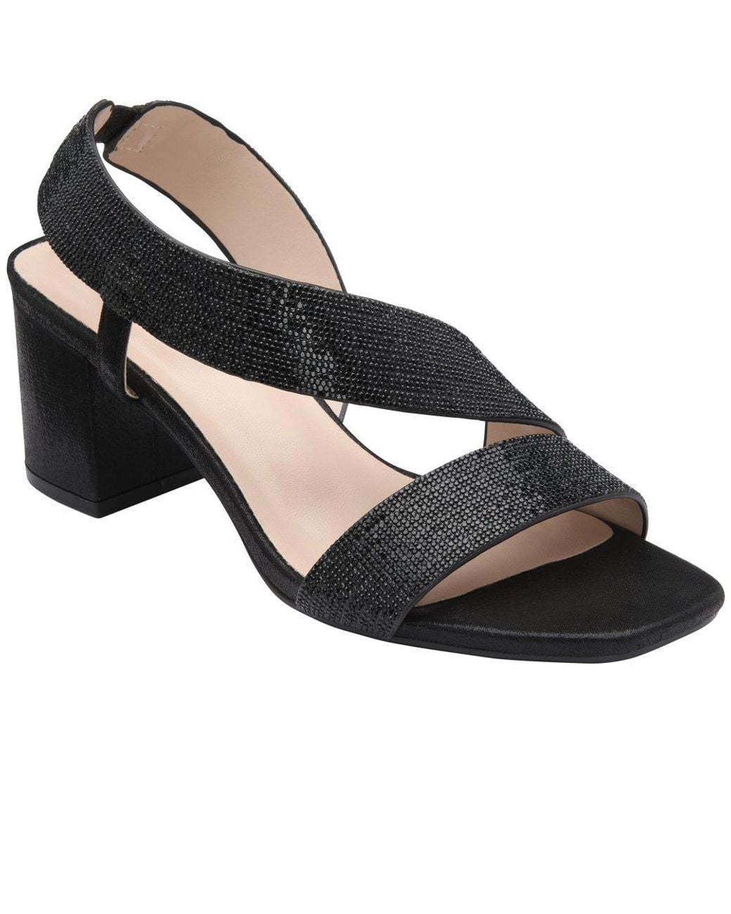 Lotus Black Galacia Heeled Sandals