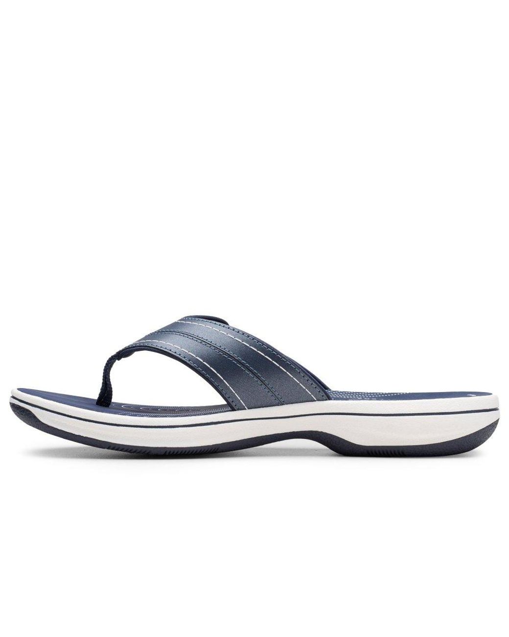 Clarks Blue Brinkley Reyna Toe Post Sandals