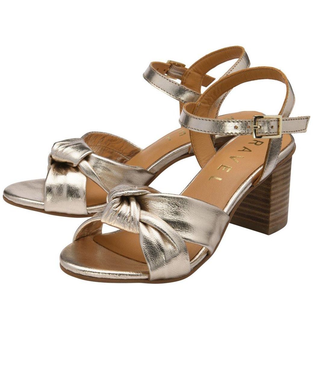 Ravel Metallic Balne Heeled Sandals