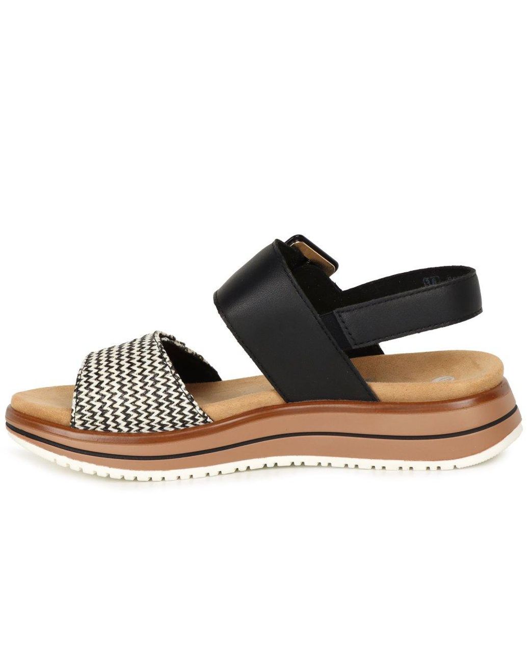 Remonte Black Manila Sandals