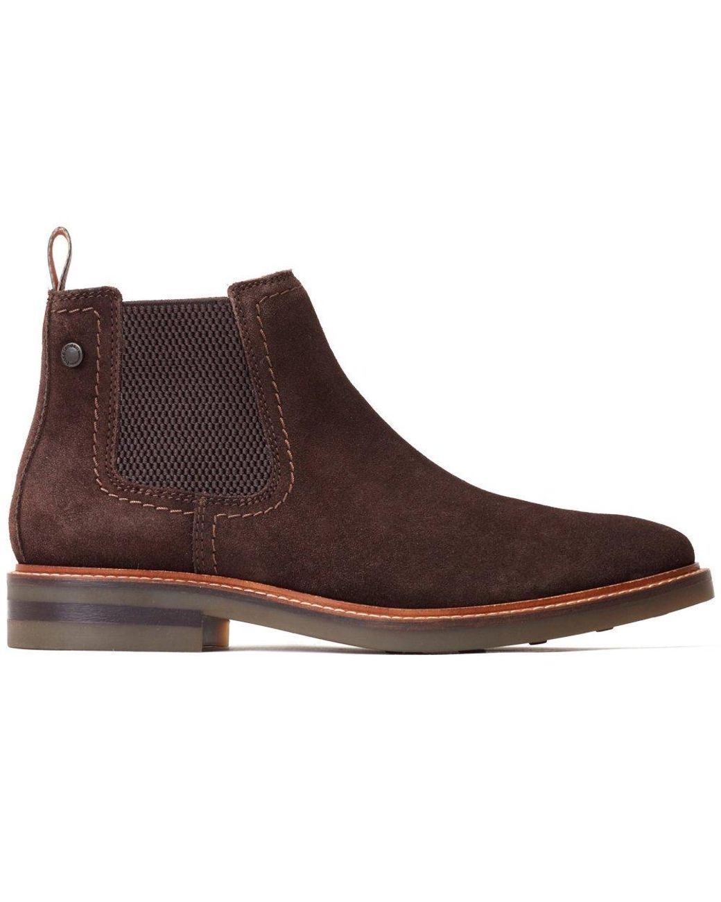 Base London Brown Portland Chelsea Boots for men