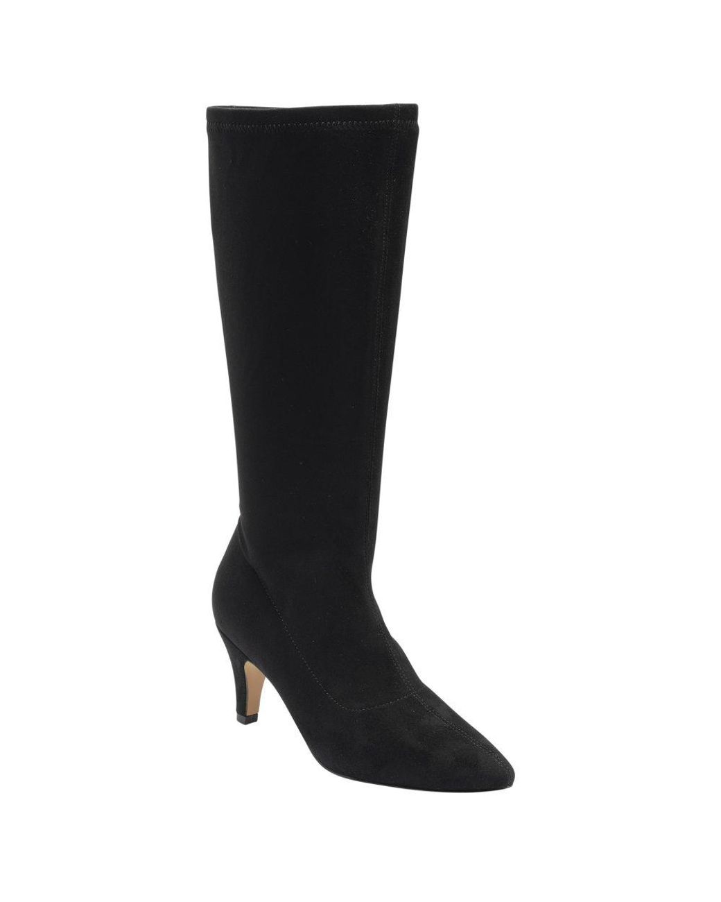 Lotus Black Fable Knee High Boots