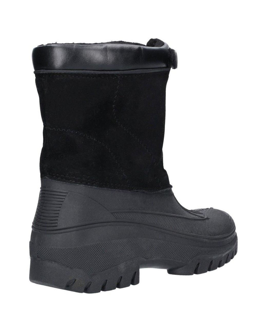 Cotswold Black Venture Snow Boots