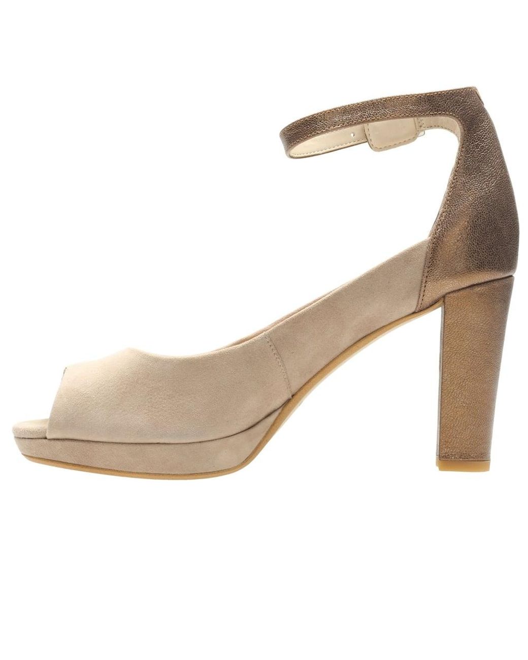 Clarks Suede Kendra Ella Womens Shoes in Natural | Lyst UK