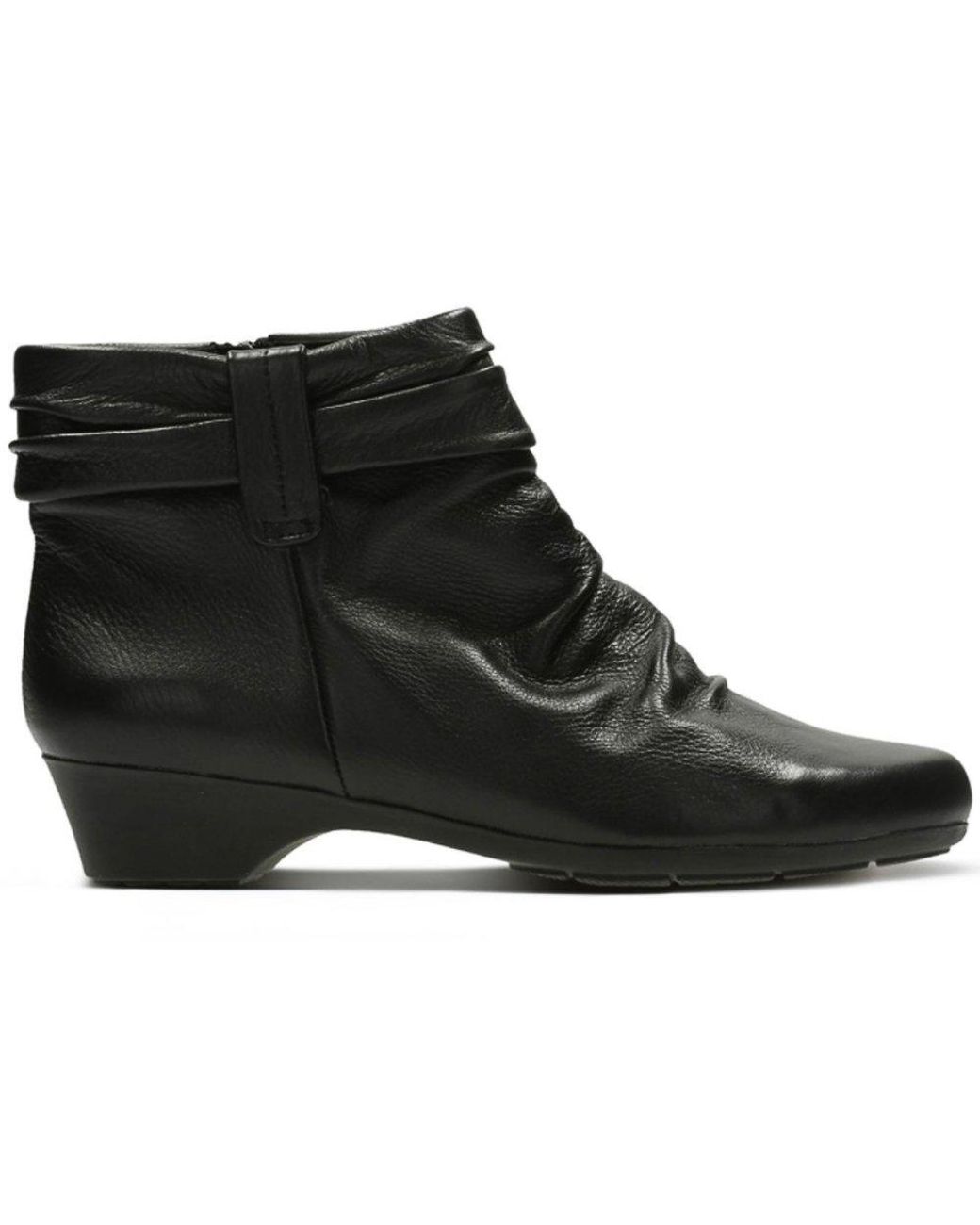 Clarks Matron Ella Extra Wide Fit Ankle Boots in Black Lyst UK