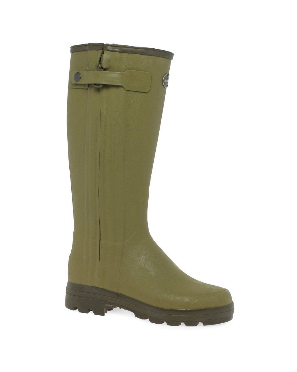 Le Chameau Green Chasseur Neo Wellingtons for men