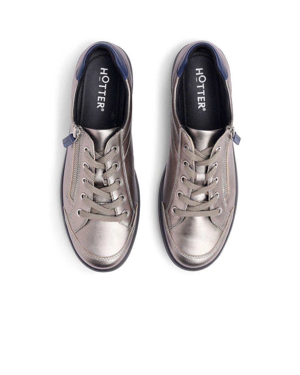 Hotter Gray Chase Ii Wide Fit Trainers