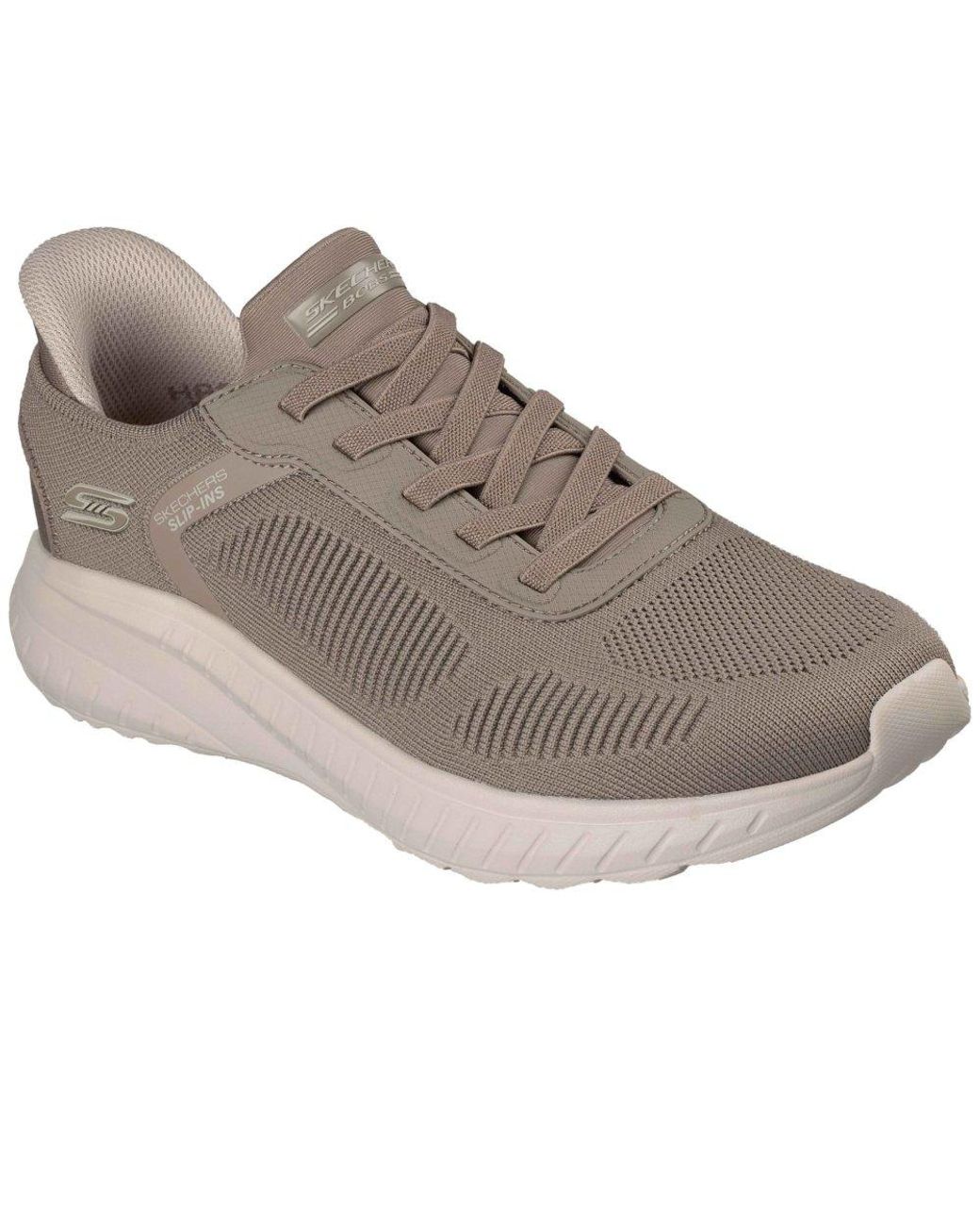 Skechers Gray Bobs Sport Squad Chaos Solid Step Trainers for men