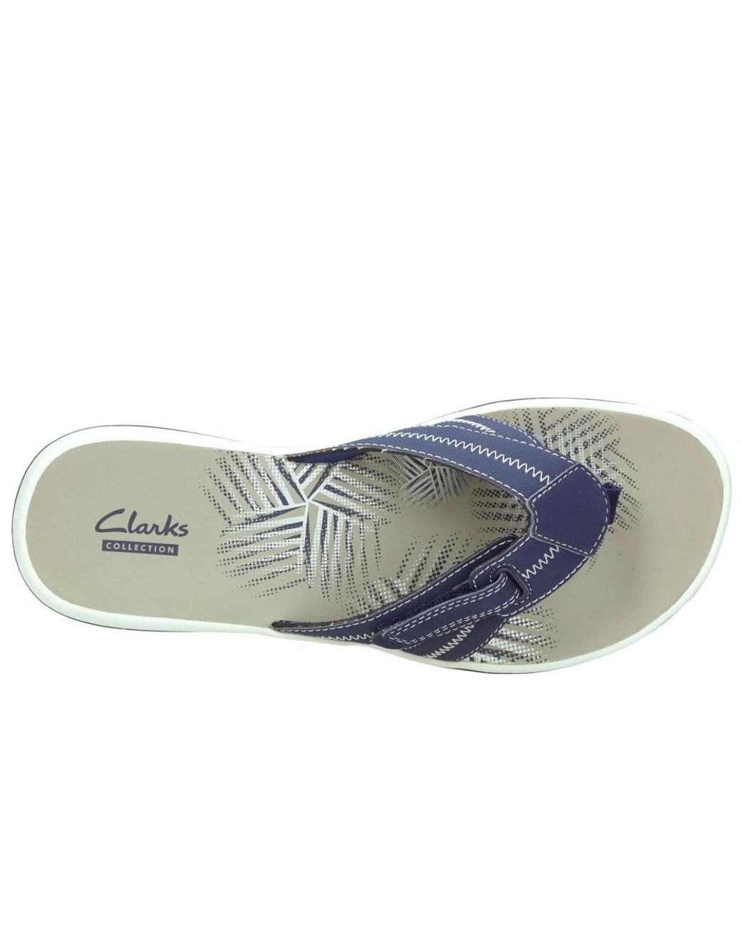 Clarks Women s Brinkley Bree Flip flops in Blue Lyst Canada