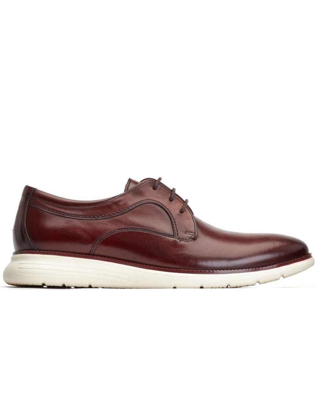 Base London Brown Wing Derby Shoes for men