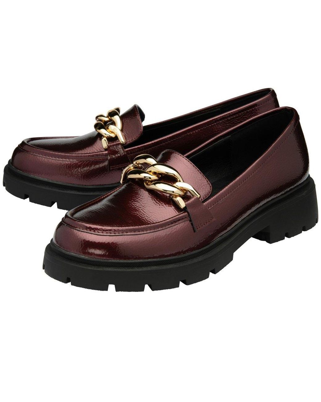 Lotus Red Giles Loafers