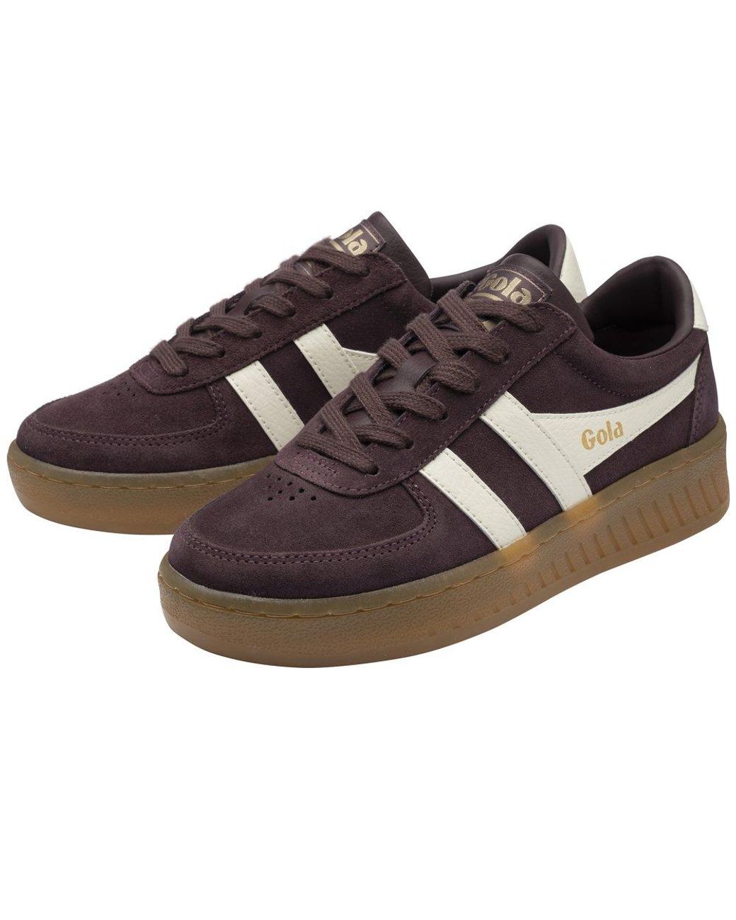 Gola Brown Grandslam Suede Trainers