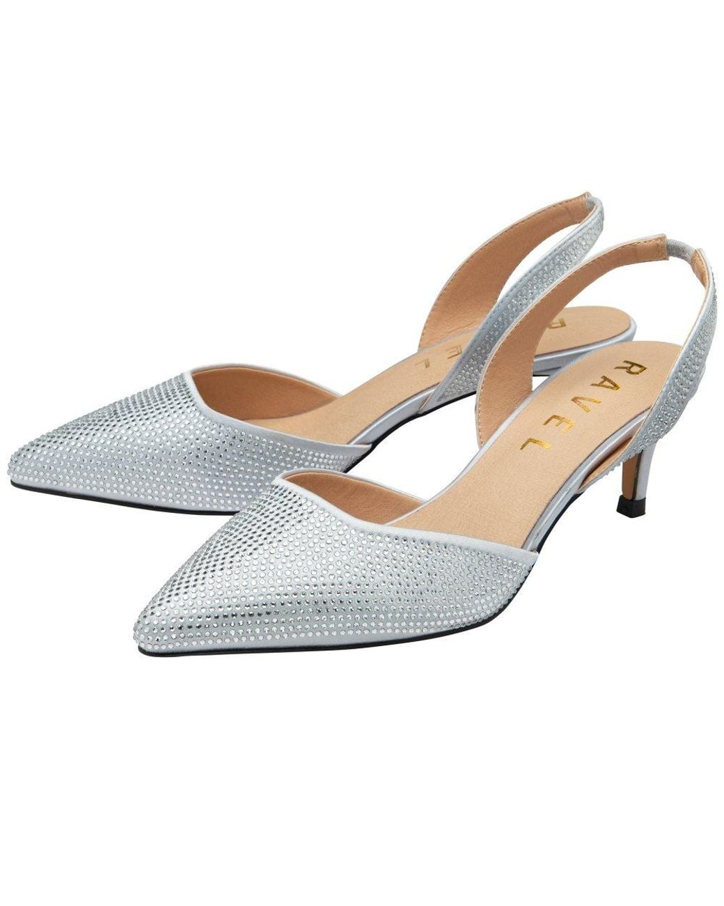 Ravel White Mallow Court Shoes