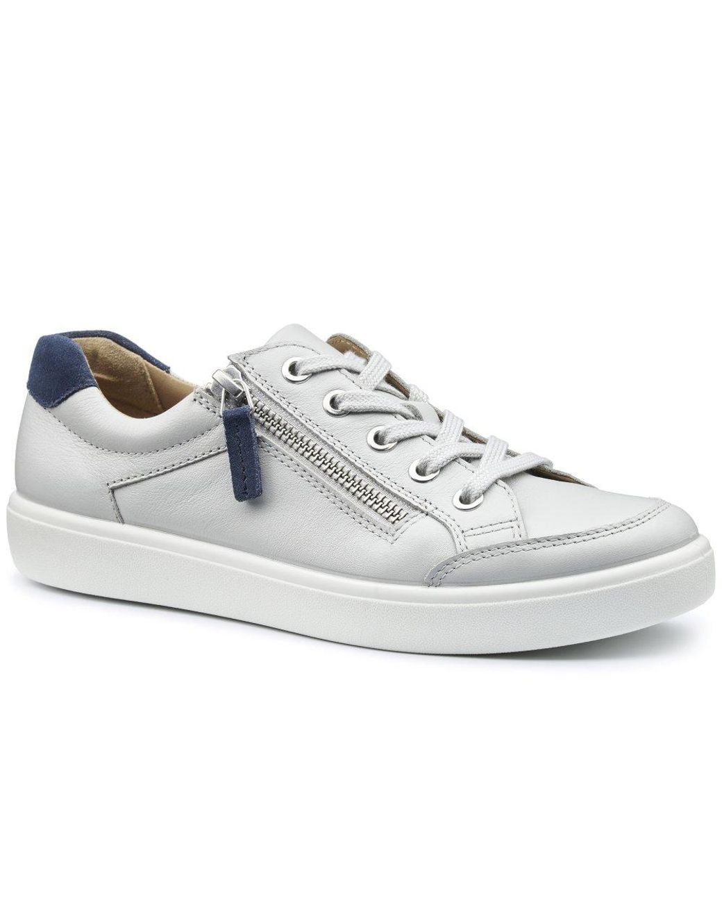 Hotter White Chase Ii Extra Wide Fit Trainers