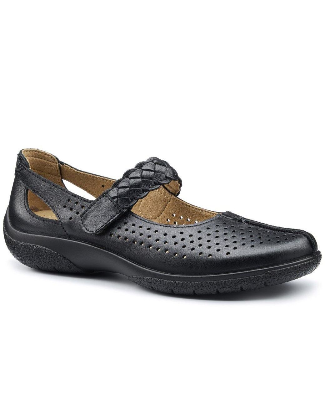 Hotter Black Quake Ii Mary Jane Shoes