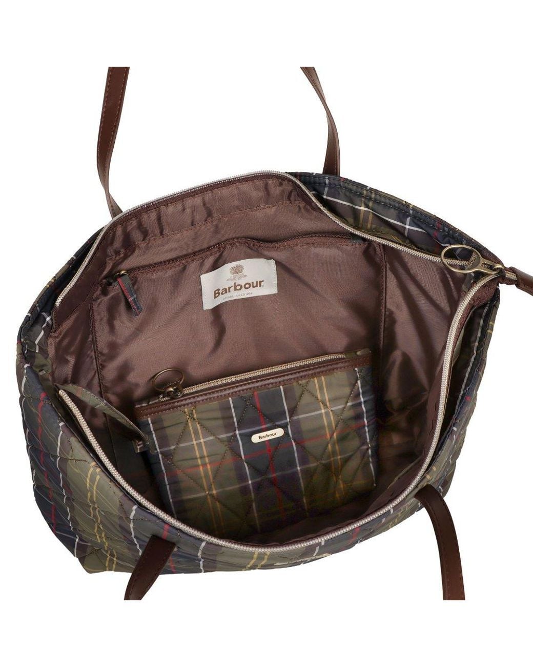 Barbour Black Wetherham Quilted Tote Bag