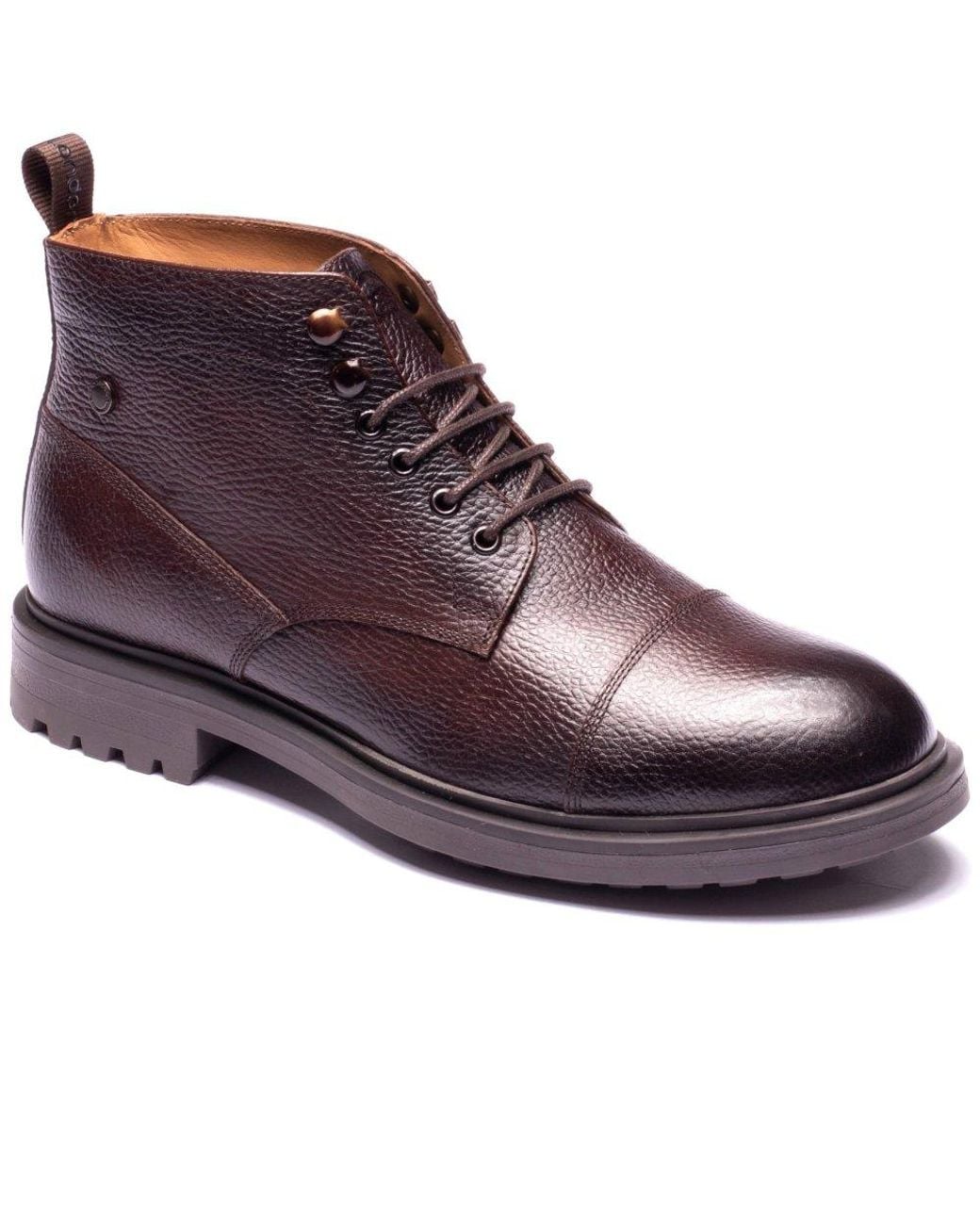 Base London Purple Mercer Toe Cap Boots for men