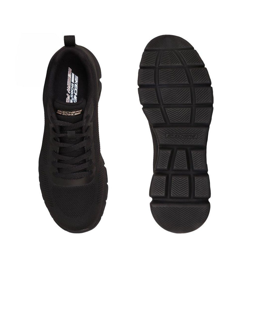 Skechers Black Bob Sport B Lite Lace Trainers