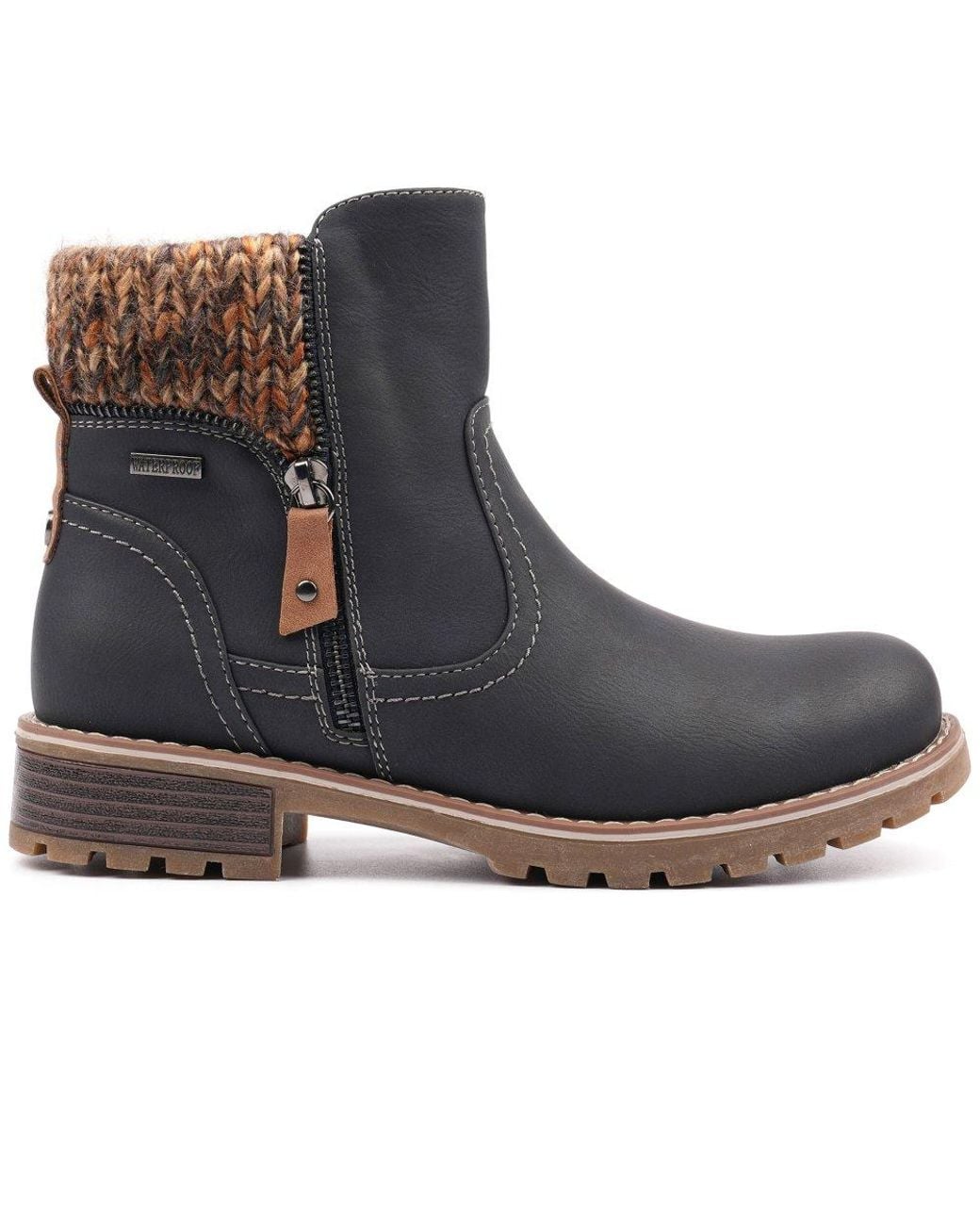 Lunar Blue Breeze Ankle Boots