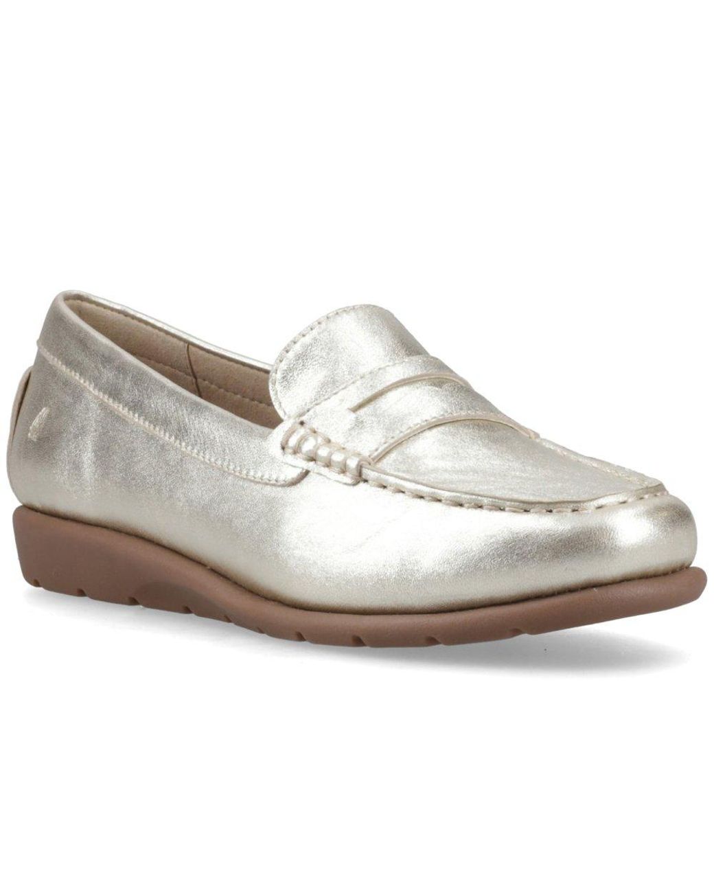 Hush Puppies White Shelby Loafers