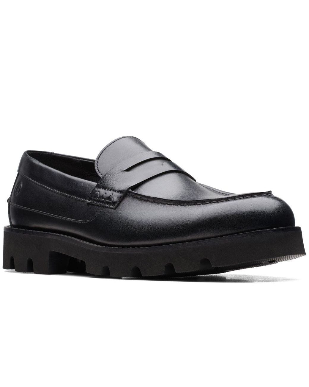 Clarks Badell Slip Loafers in Black for Men | Lyst UK