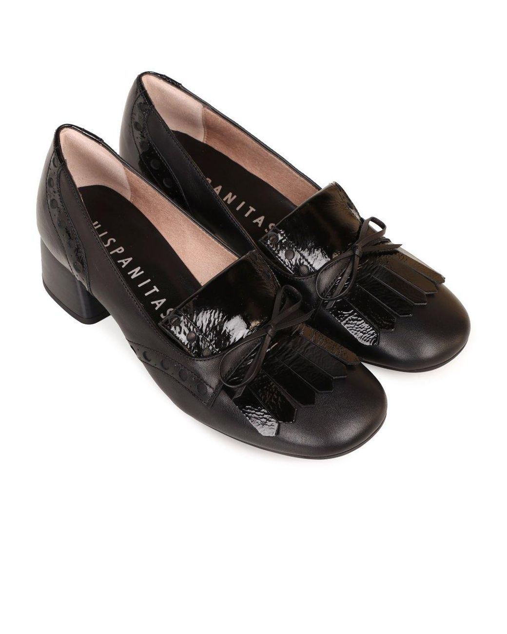Hispanitas Black Varsovia Court Shoes