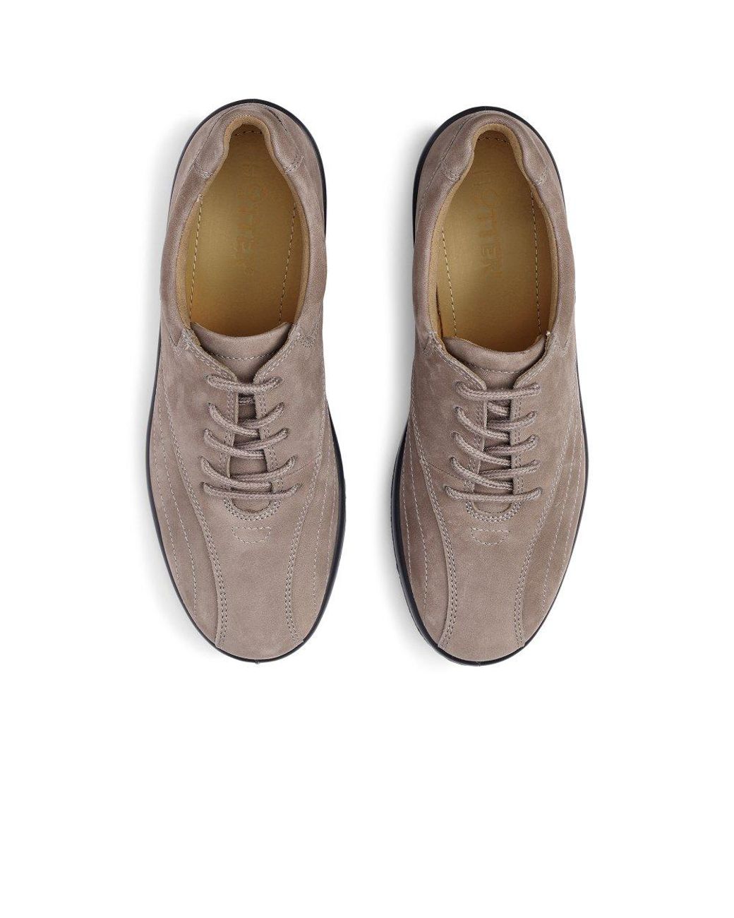 Hotter Brown Tone Ii Wide Fit Shoes