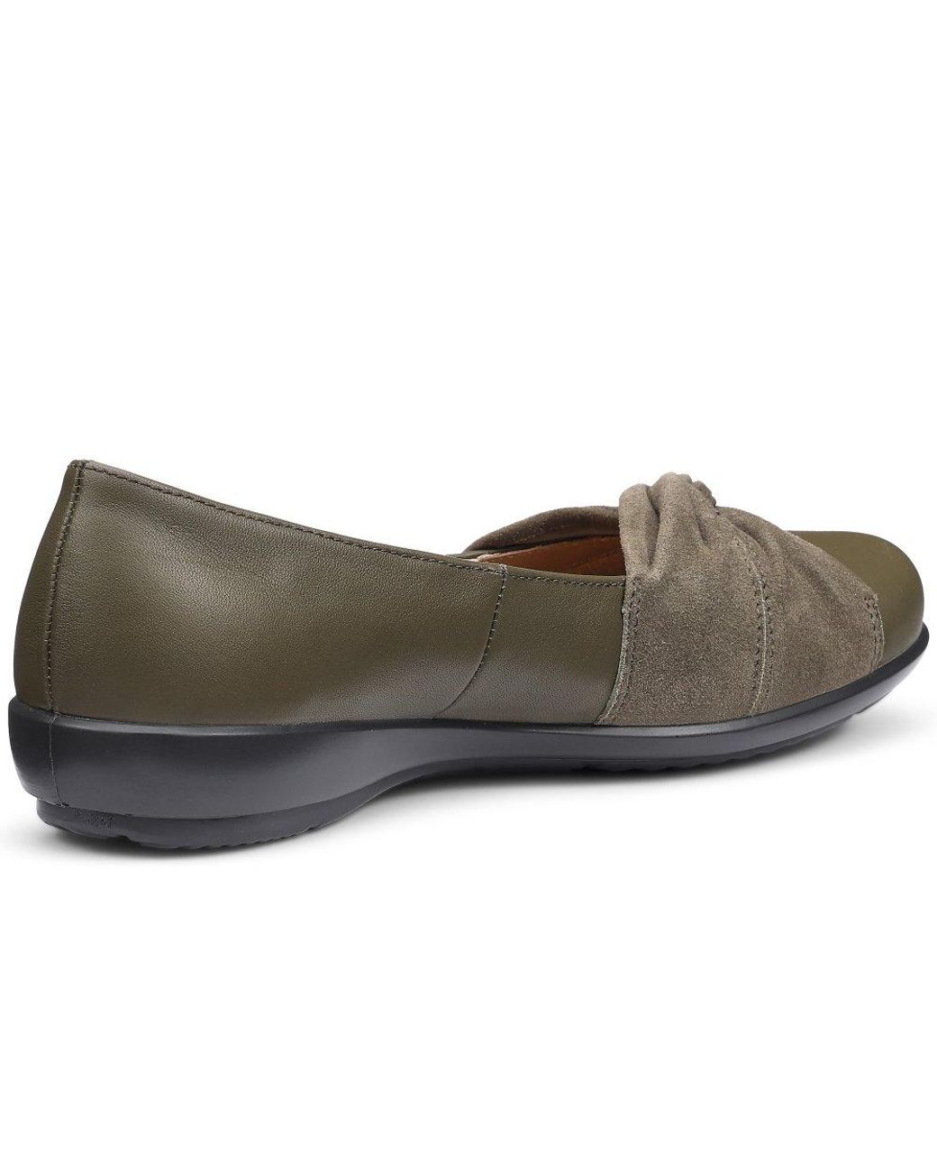 Hotter Gray Lark Ballerina Pumps